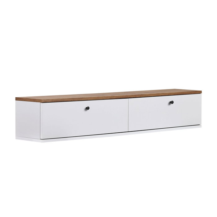 Nordure Ligne 140 - Soporte para TV Pino atlántico y Blanco
